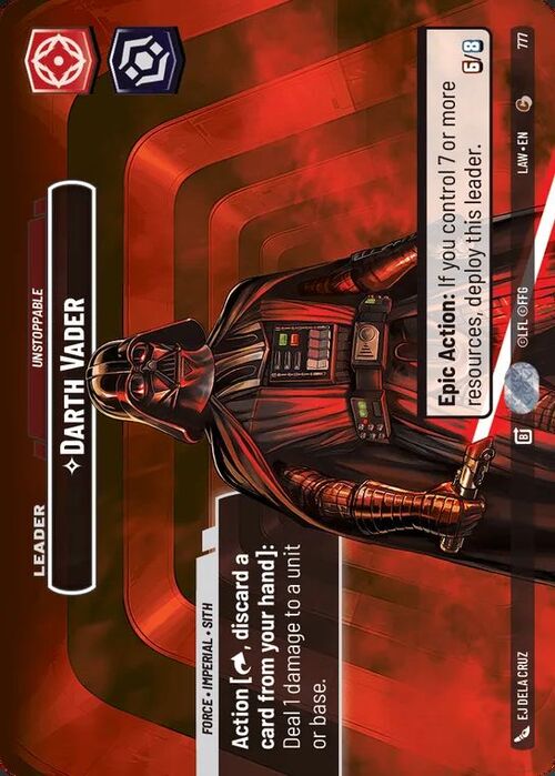 Darth Vader - Unstoppable Card Front