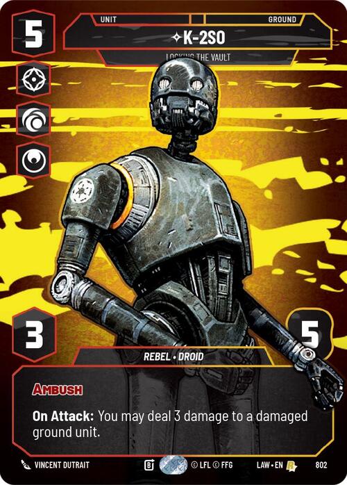 K-2SO, Locking the Vault Frente