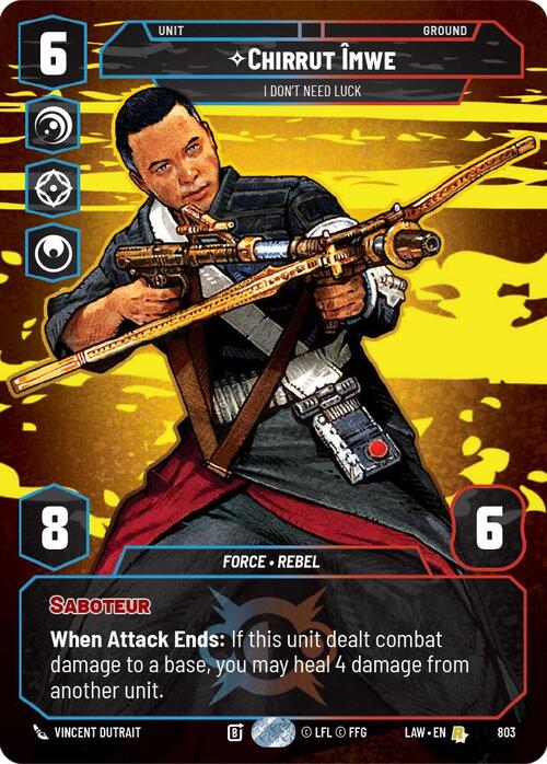 Chirrut Îmwe, No la necesito, te tengo a ti Frente