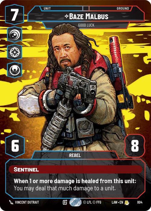 Baze Malbus, Buena suerte Frente