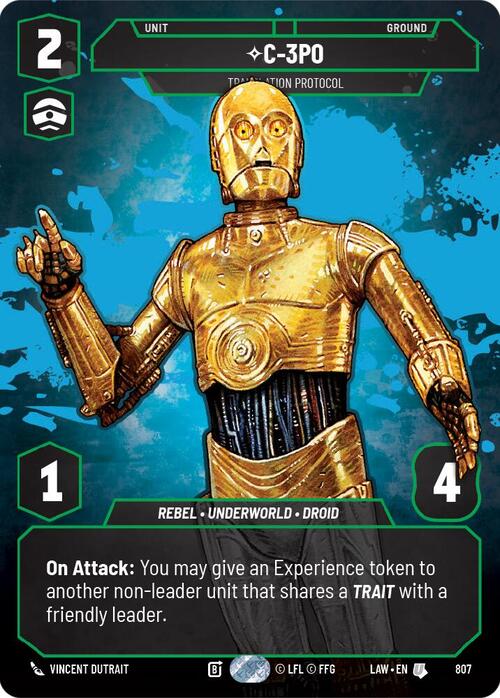 C-3PO - Translation Protocol Card Front