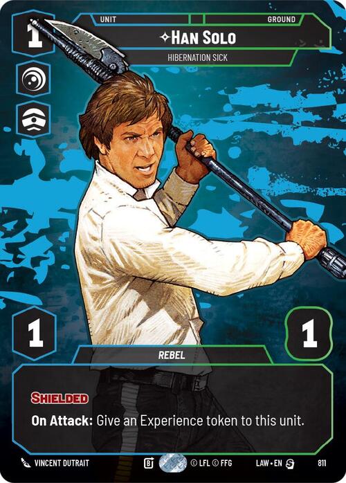 Han Solo - Hibernation Sick Card Front