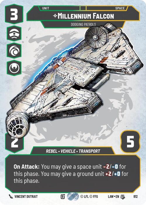 Millennium Falcon, Dodging Patrols Card Front