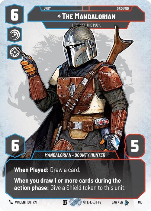 The Mandalorian - Let's See The Puck Card Front