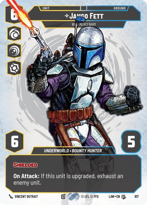 Jango Fett - Wily Mercenary Card Front
