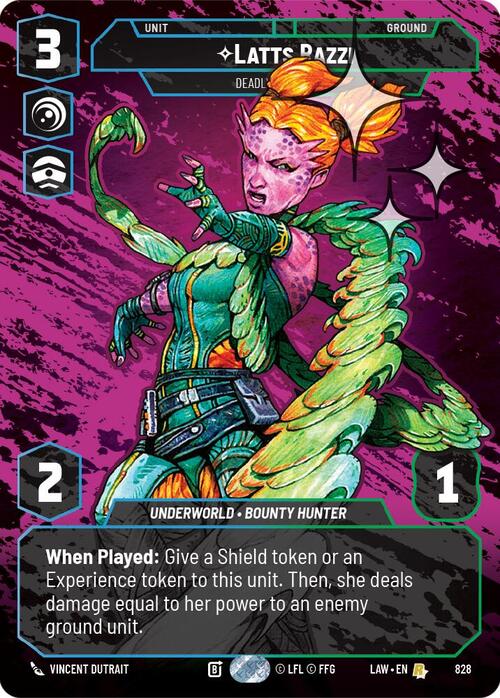 Latts Razzi, Letal con los látigos Frente