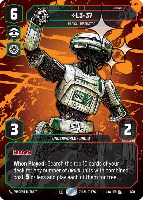 L3-37, Radical Instigator Frente