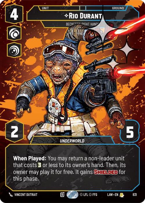 Rio Durant, Beckett's Right Hands Frente