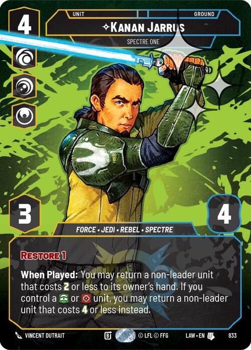 Kanan Jarrus - Spectre One Card Front