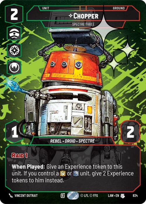 Chopper - Spectre Three Card Front