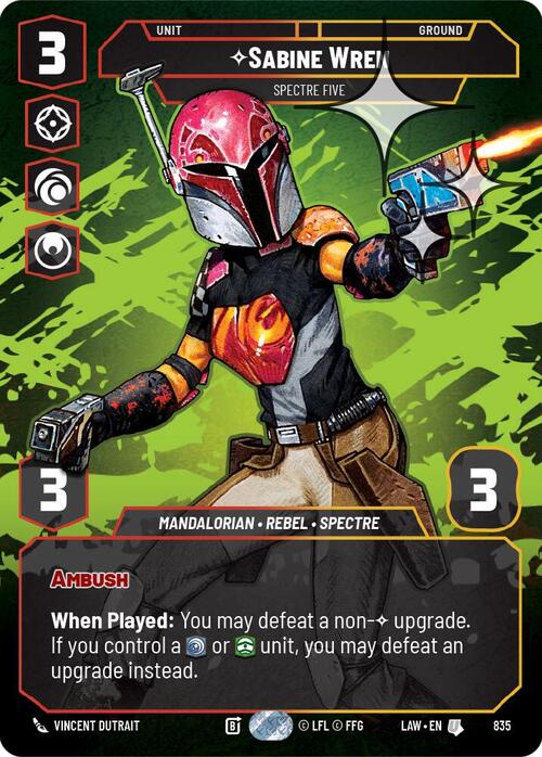 Sabine Wren, Spectre Five Card Front