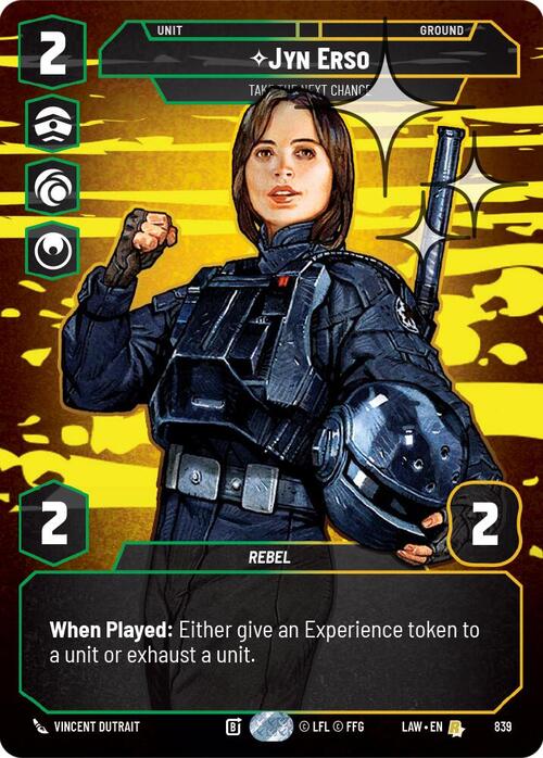 Jyn Erso, Take the Next Chance Card Front