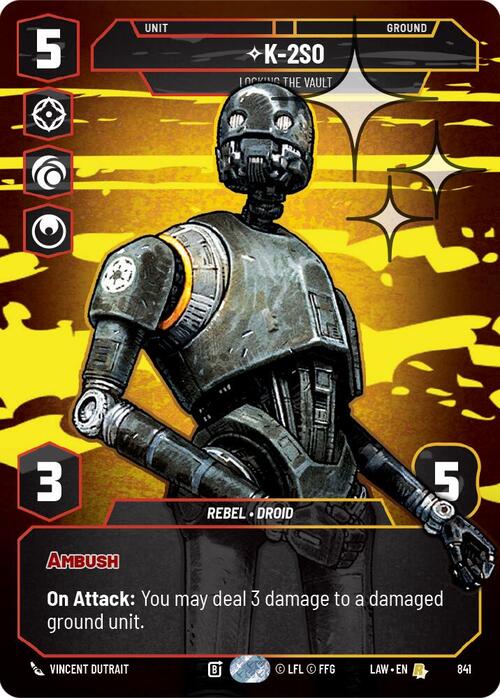 K-2S0 - Locking the Vault Card Front