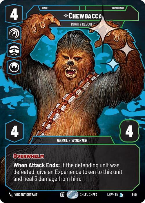 Chewbacca - Mighty Rescuer Card Front