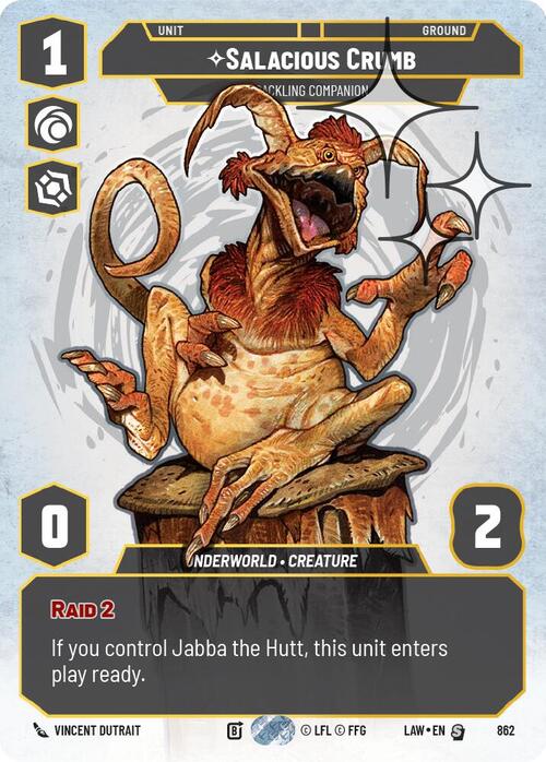 Salacious Crumb - Cackling Companion Card Front