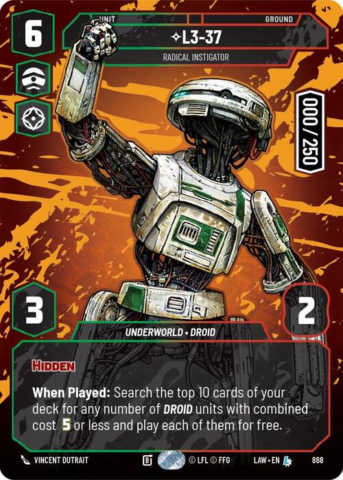 L3-37 - Radical Instigator Card Front