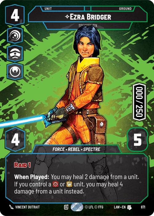 Ezra Bridger - Spectre Six Card Front