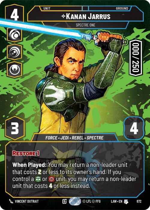 Kanan Jarrus - Spectre One Card Front