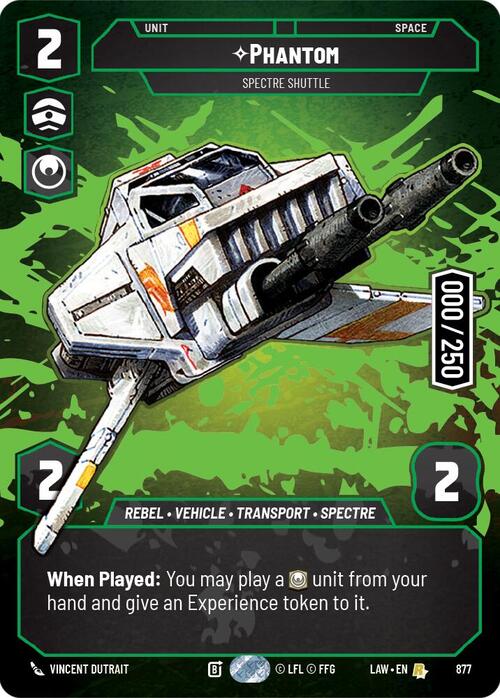 Phantom - Spectre Shuttle Card Front