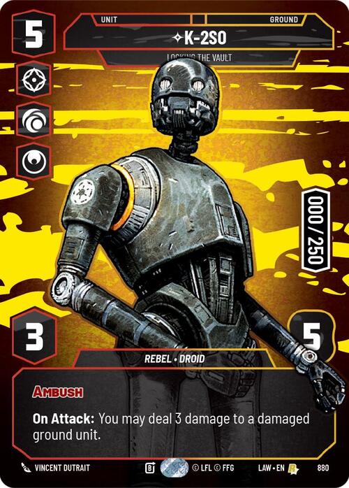 K-2S0 - Locking the Vault Card Front