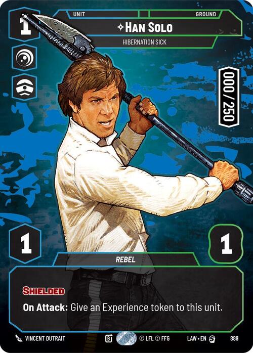 Han Solo, Bajo los efectos de la hibernación Frente