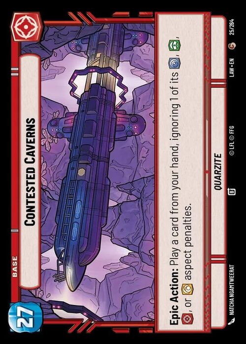 Contested Caverns // Experience Card Front