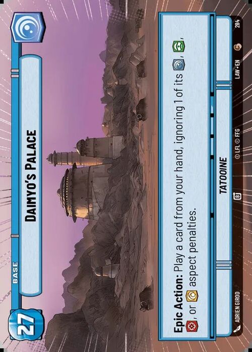 Daimyo's Palace // Experience Card Front