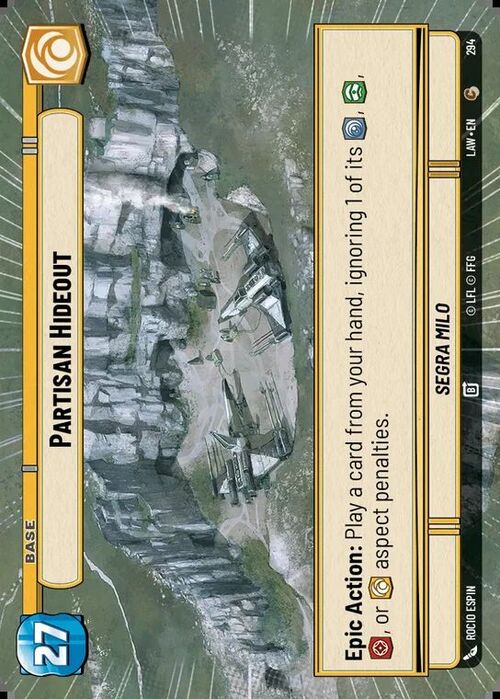 Partisan Hideout // Experience Card Front