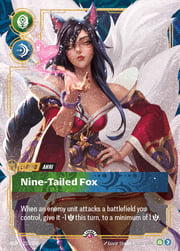 Ahri - Nine-Tailed Fox · Non-Foil Plated Legend | Prize Wall 255