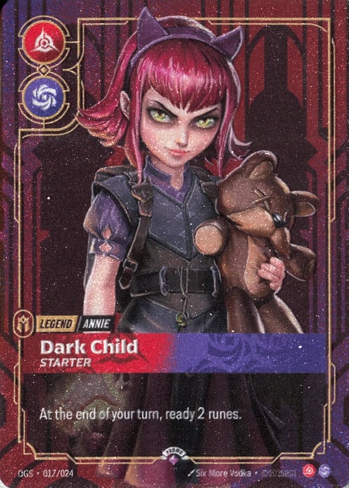 Plated Legend: Annie, Dark Child Card Front
