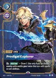 Ezreal - Prodigal Explorer · Non-Foil Plated Legend | Prize Wall 199