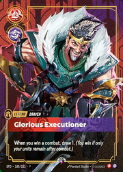 Draven - Glorious Executioner · Non-Foil Plated Legend | Prize Wall 185