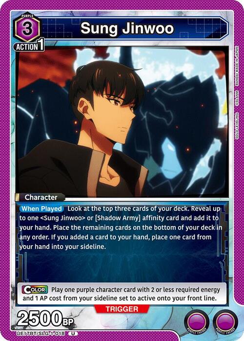 Sung Jinwoo Card Front