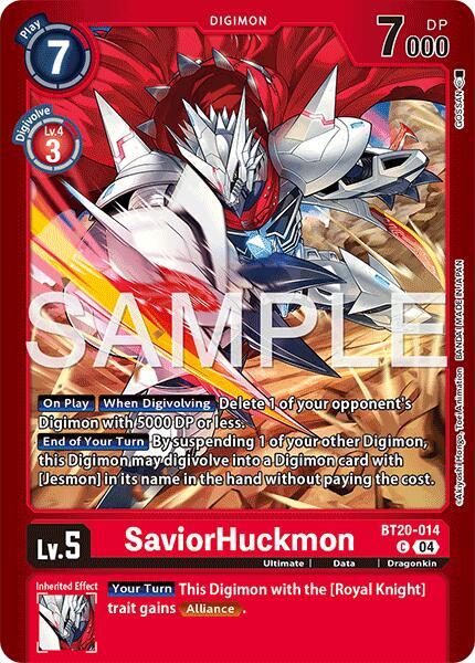 SaviorHuckmon Card Front