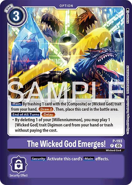 The Wicked God Emerges! Card Front
