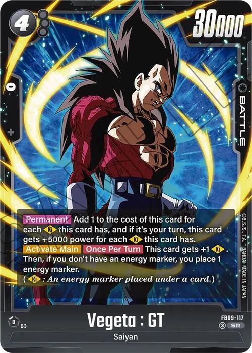 Vegeta : GT Card Front