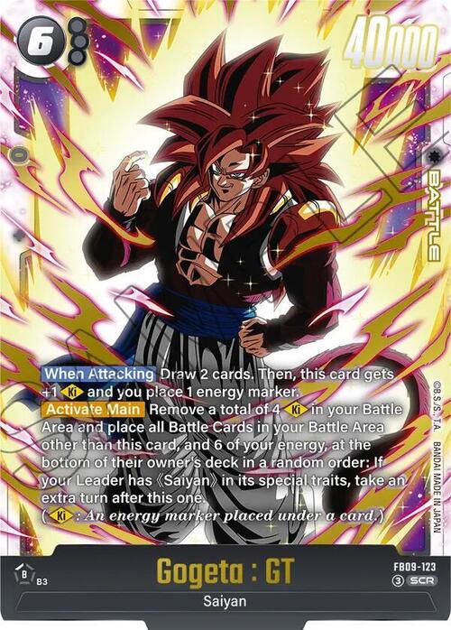 Gogeta : GT Card Front
