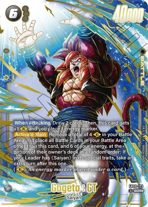 Gogeta : GT Card Front