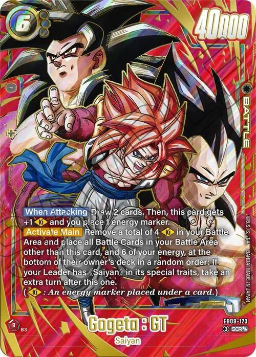 Gogeta : GT Card Front