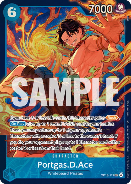 Portgas.D.Ace Card Front
