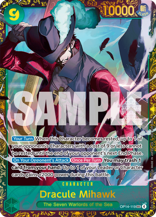 Dracule Mihawk Card Front