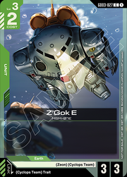 Z'Gok E · WCS 26-27 | Participation Pack Vol.1 GD03-027