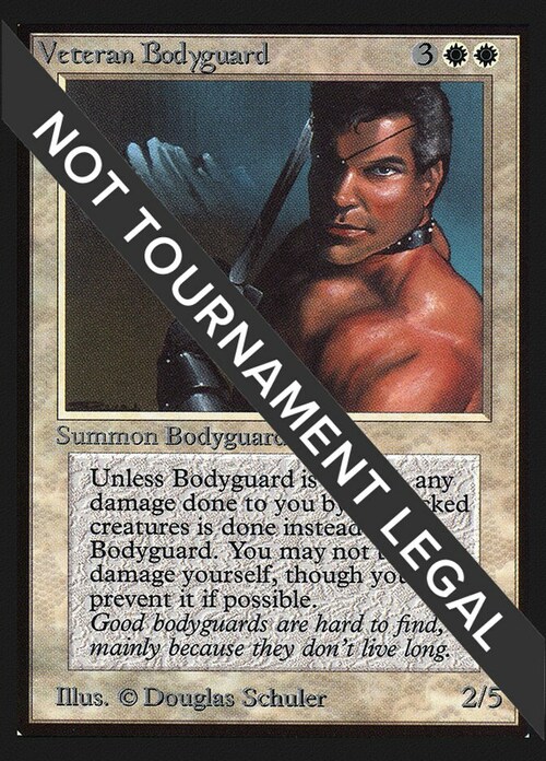 Veteran Bodyguard Card Front