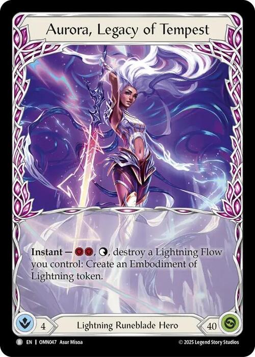 Aurora, Legacy of Tempest Card Front