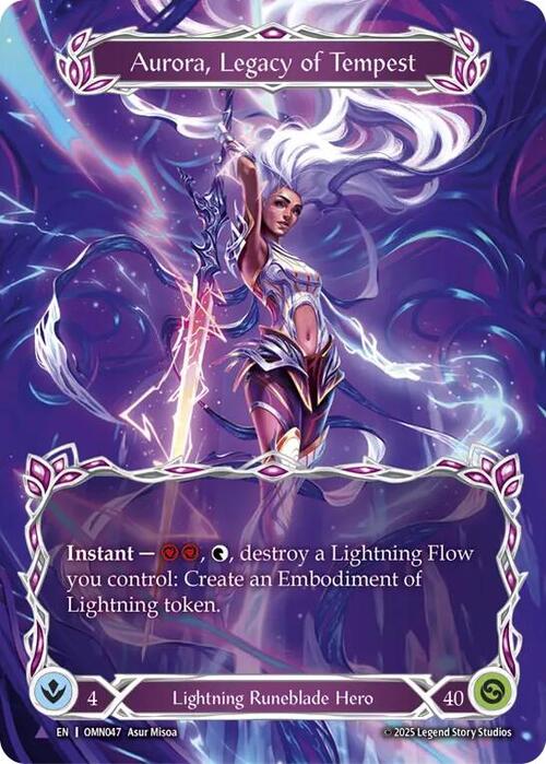Aurora, Legacy of Tempest Card Front