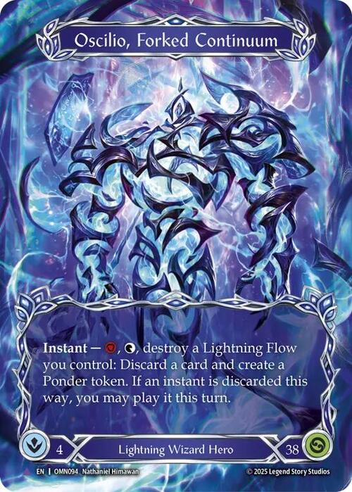 Oscilio, Forked Continuum Card Front
