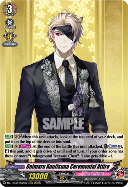 Onimaru Kunitsuna Ceremonial Attire Card Front