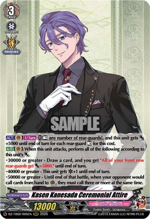 Kasen Kanesada Ceremonial Attire Card Front