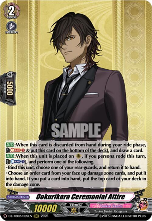 Ookurikara Ceremonial Attire Card Front