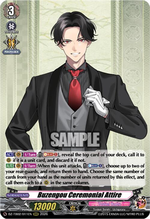 Buzengou Ceremonial Attire Card Front